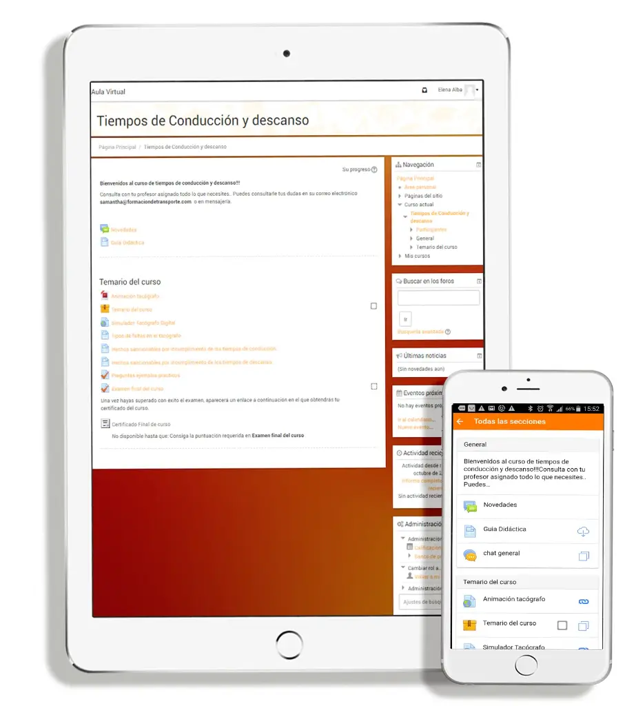 Curso de tiempos de conducción y descanso
